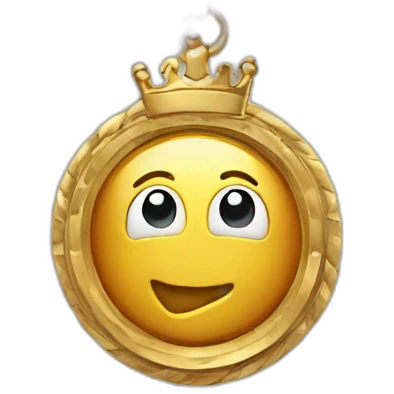 Royal second place medal emoji