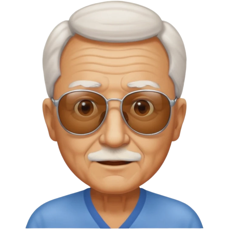 elderly man with sunglasses emoji