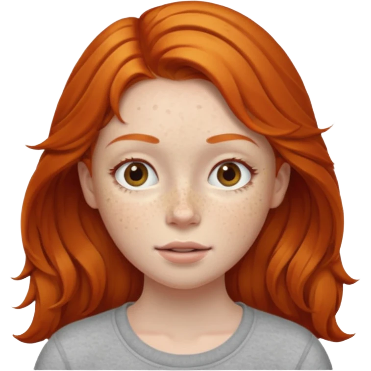 Ginger girl  emoji