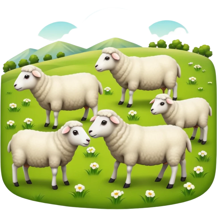 flock of sheep emoji