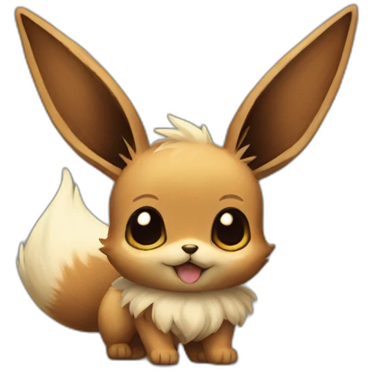 Eevee draws a draing emoji
