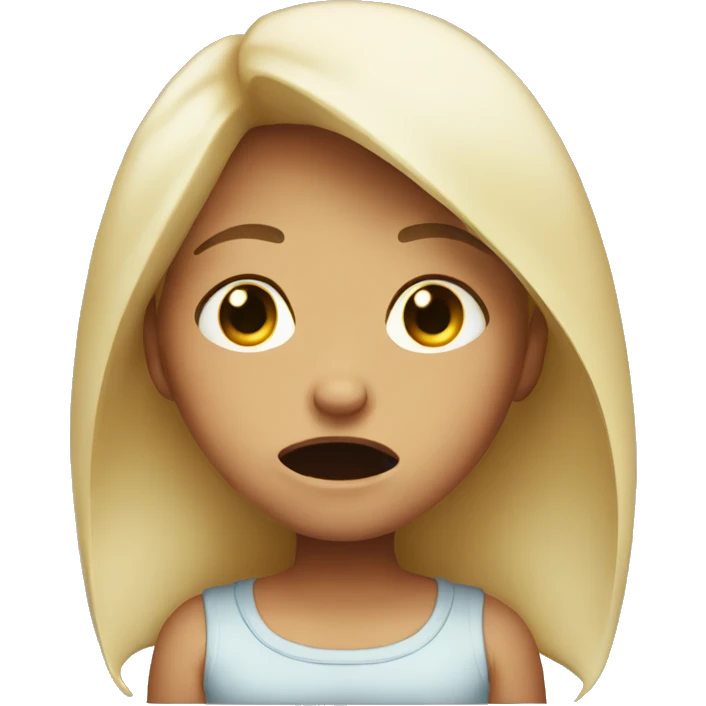 cry girl emoji
