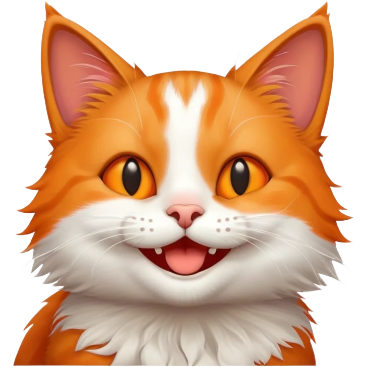 smiling cat being petted emoji