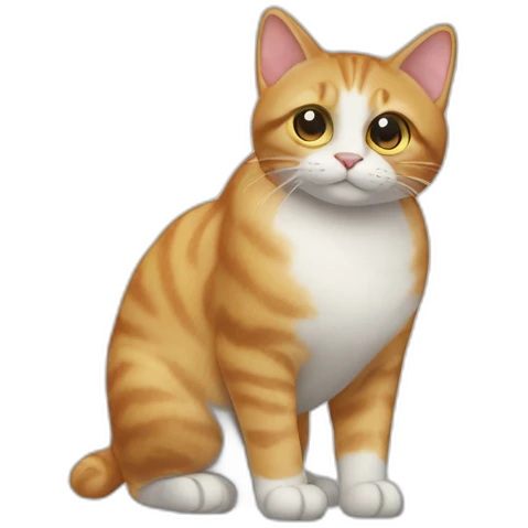 Cat with butt emoji