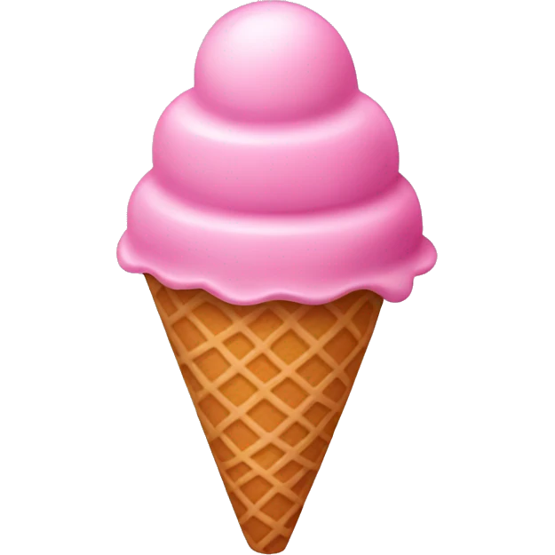 pink ice cream emoji
