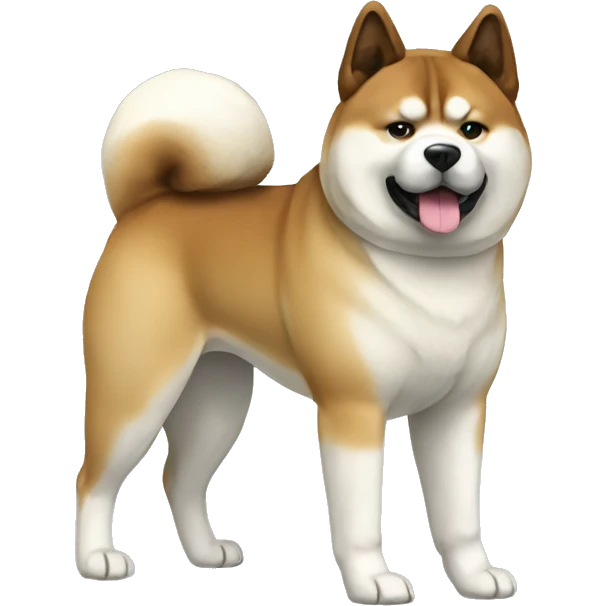 Akita Dog Breed Full Body emoji