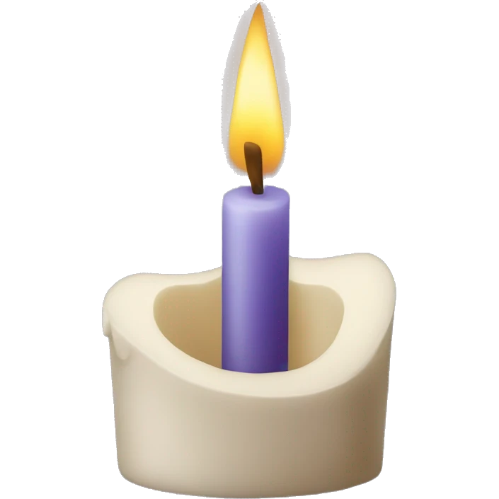 New Year's candle emoji