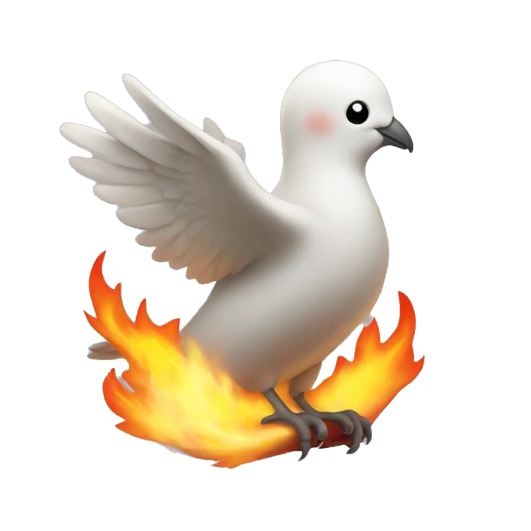 Fire dove emoji