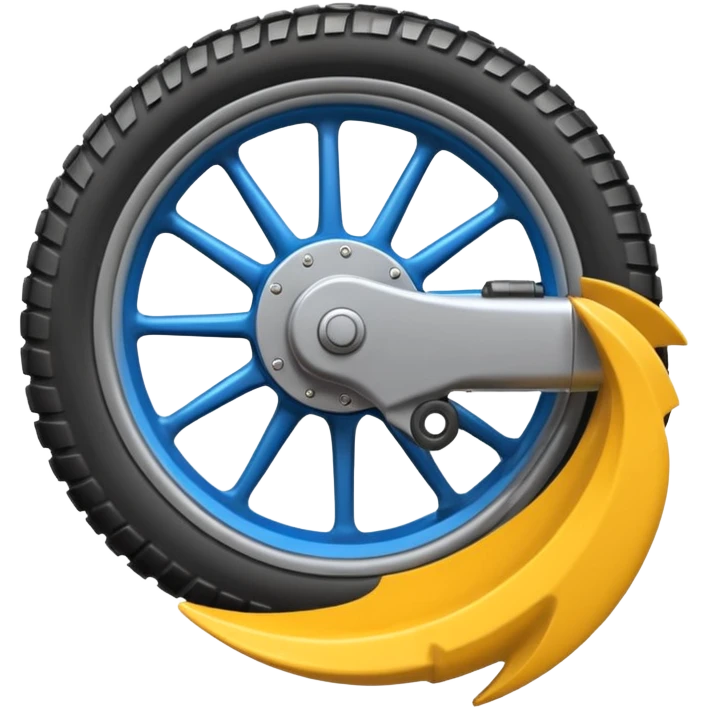 Moto crosse  roue arrière  emoji