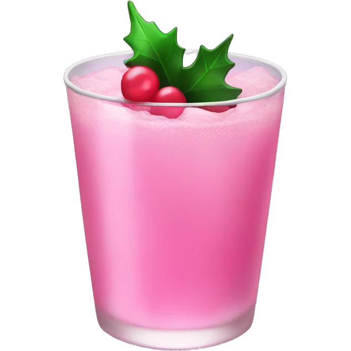 pink christmas christmas drink emoji