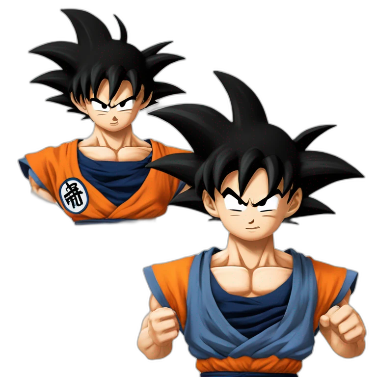 Son goku qui fait le signe ok emoji