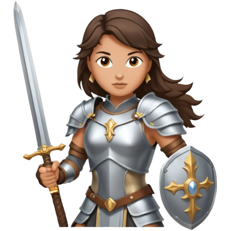 Valkyrie warrior brunetter emoji