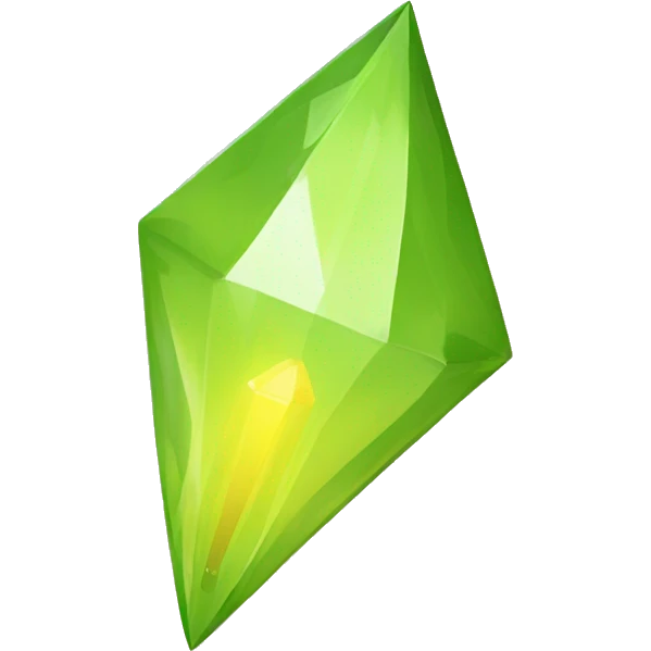 The Sims 4 plumbob light YELLOW emoji