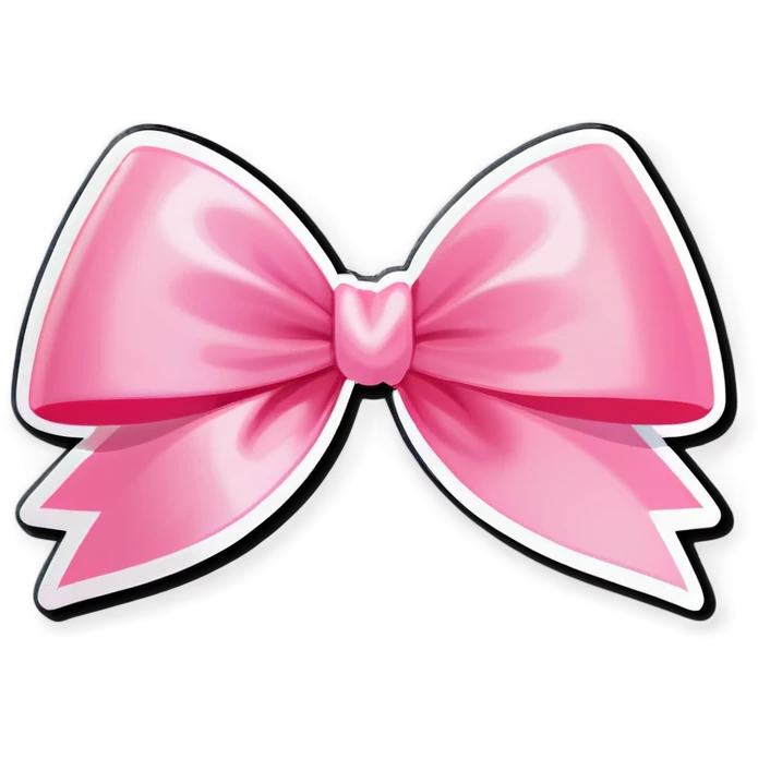 Pink bow  emoji