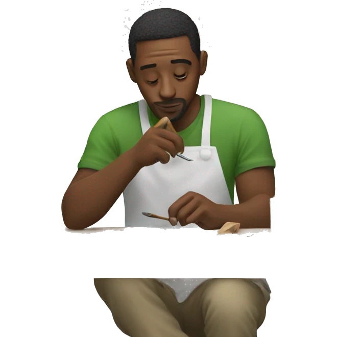 guy creating art emoji