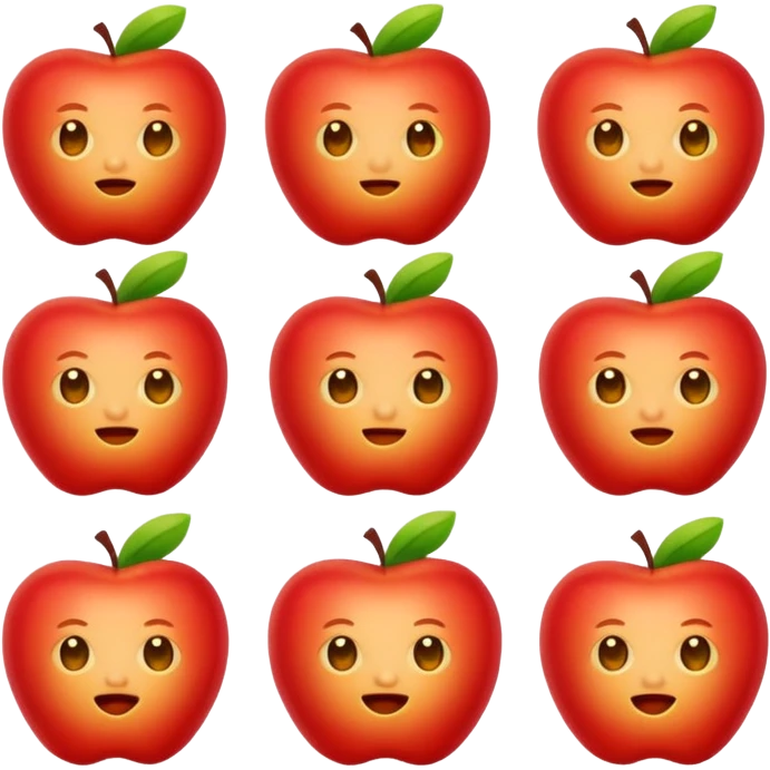close-up baechu kimchi, apple emoji style, closely matching reference photo emoji