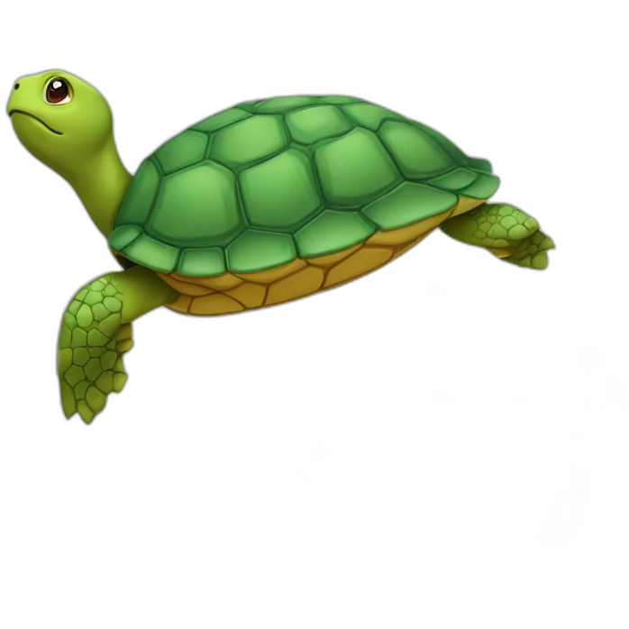 Tortue sur un nuage emoji