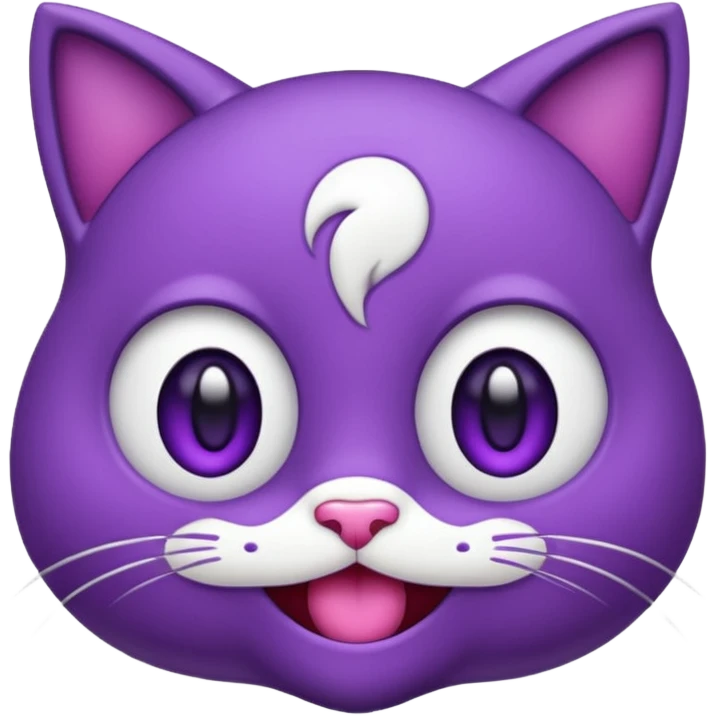faça um gatinho roxo de emoji igual esse 🐈 so que roxo emoji