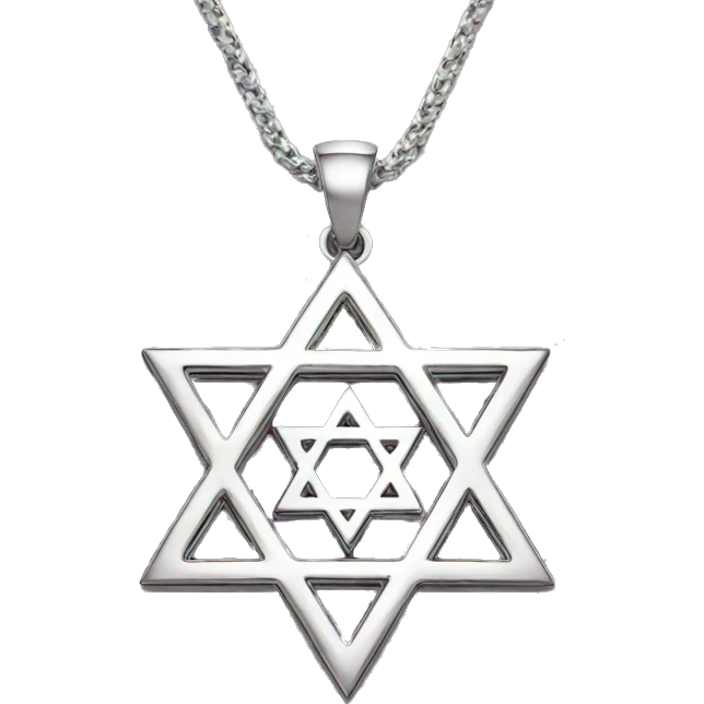 Star of david necklace emoji