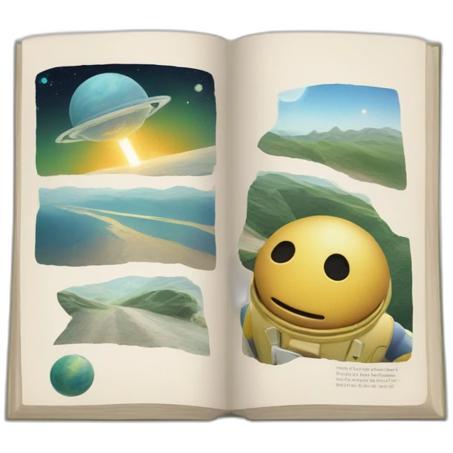 Hitchhikers guide to the Galaxy book emoji