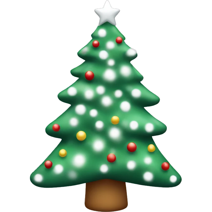 white christmas tree emoji