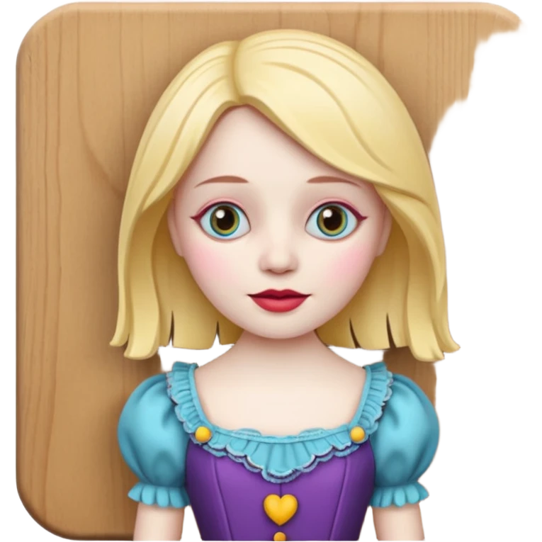 Icon for Puppet Theater: a girl puppet body with puppet face emoji