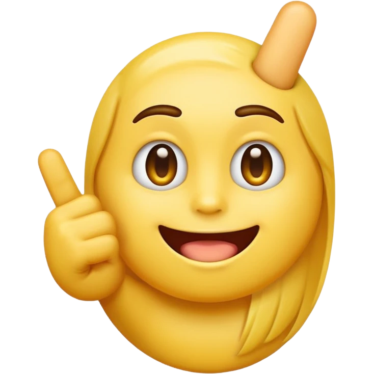 Emoji jaune qui fait des doigts d’honneur emoji