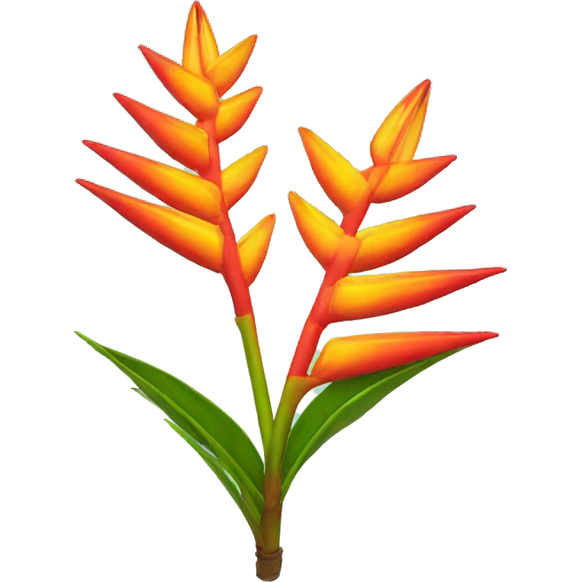 Heliconia plant emoji