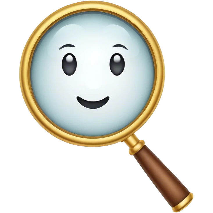 magnifying glass emoji
