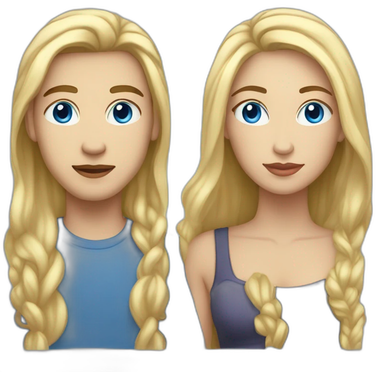 couple light-skinned-long-hair-blue-eyes female with tall men light skinned blonde short hair blue eyes emoji