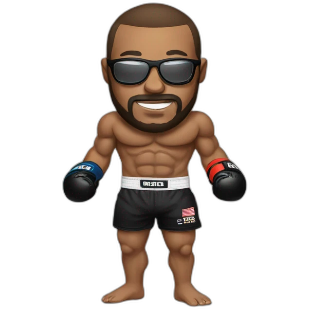 MMA fighter with glases emoji