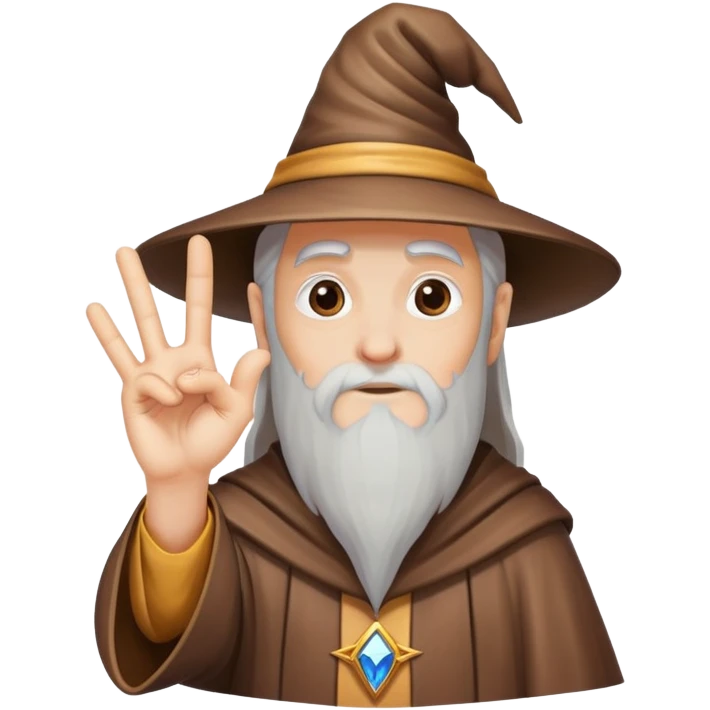 wizard making a stop hand sign emoji