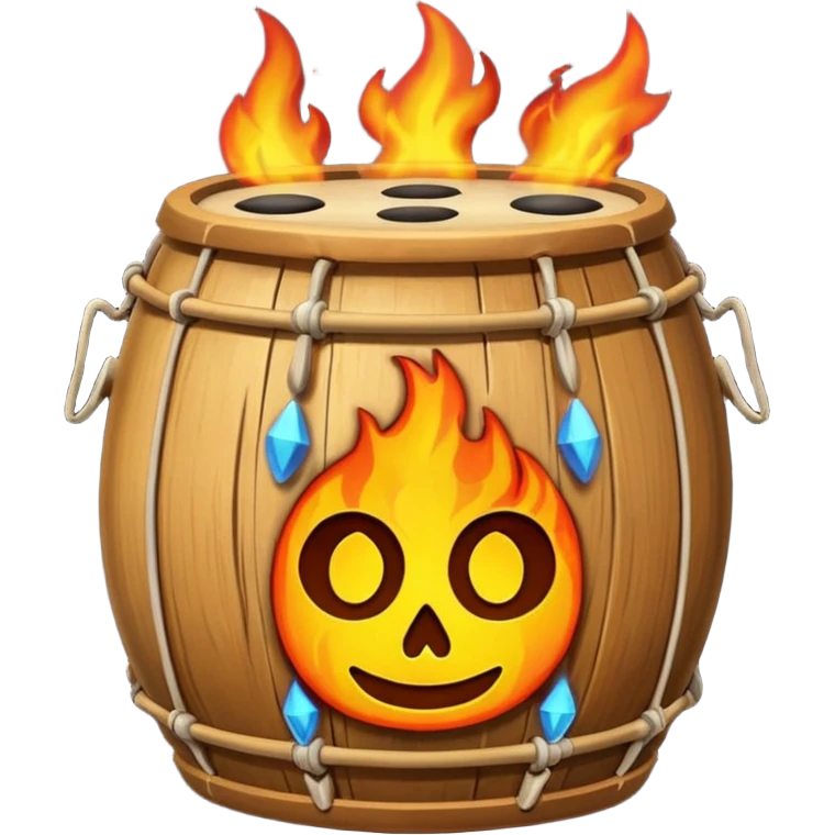 SHAMAN DRUM FIRE emoji