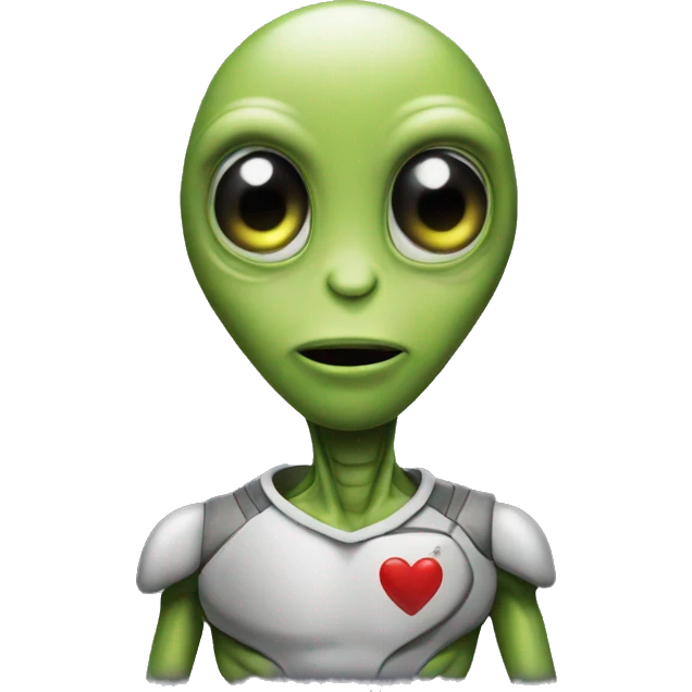 I love you alien emoji