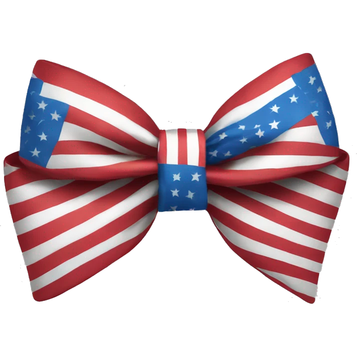 american flag bow emoji