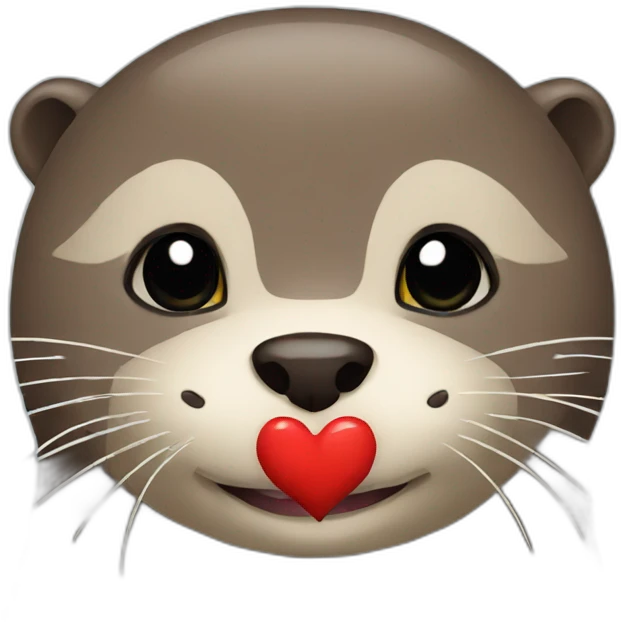 Otter with a heart  emoji