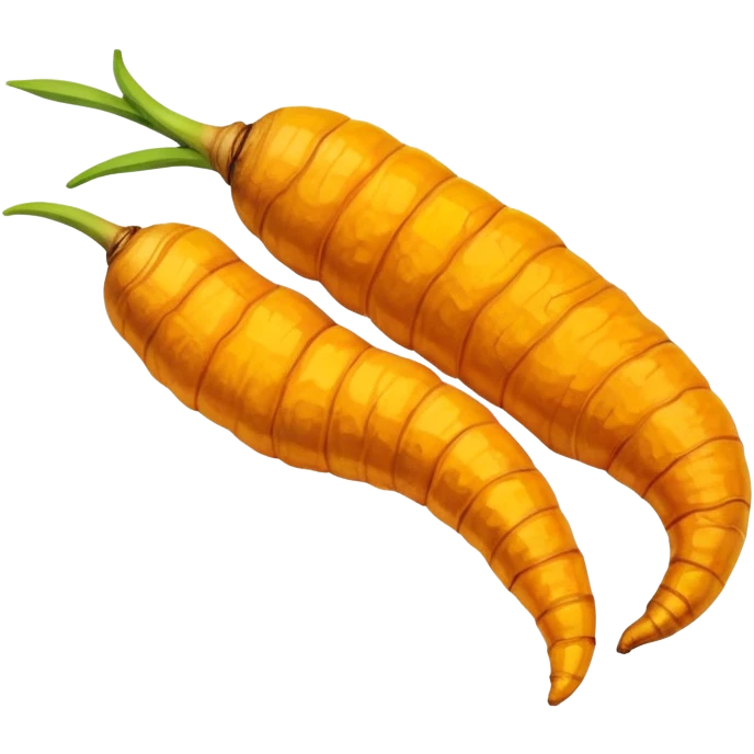 Turmeric root with golden glow, anti-inflammatory food emoji