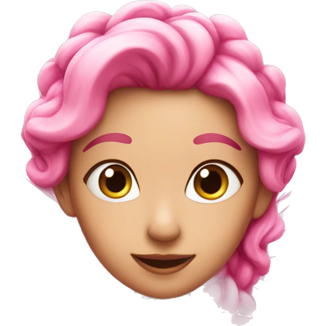 Pink fairy emoji