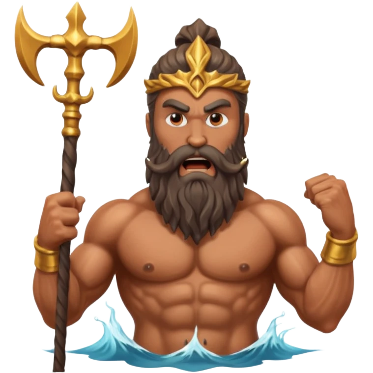 poseidon, angry emoji