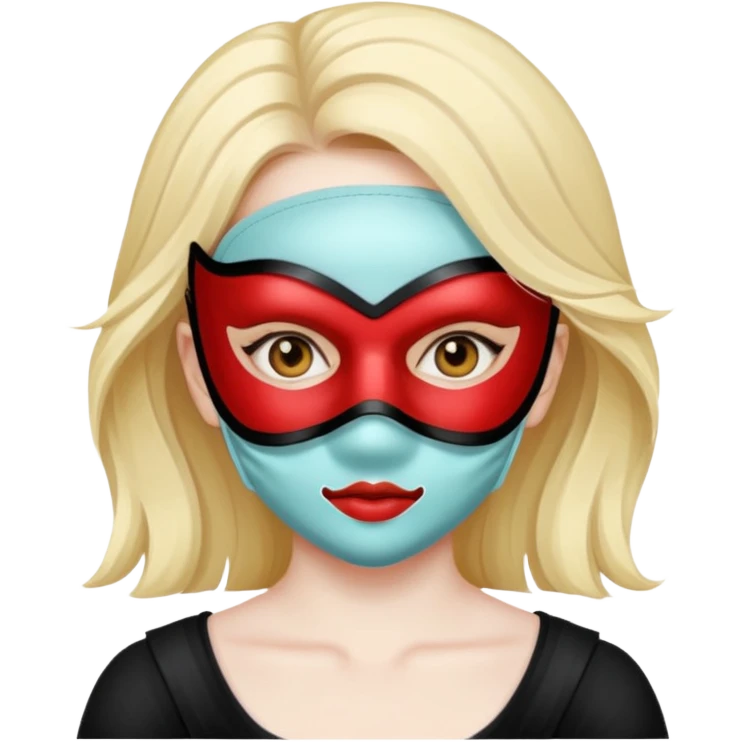 Bad girl with good mask emoji