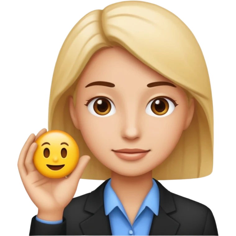 hazme un emoji de ayudando a una empresa a dejar de perder el tiempo emoji