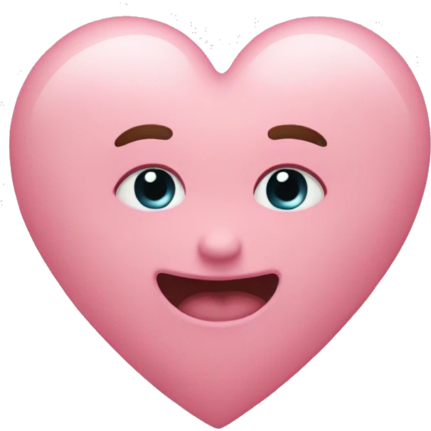 Baby pink heart emoji