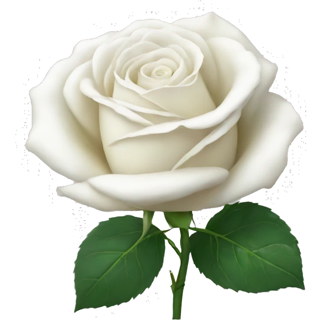 White rose  emoji