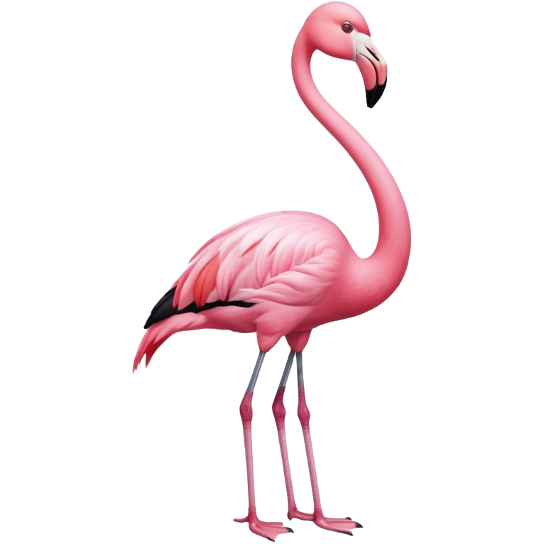 flamingo with shirt emoji