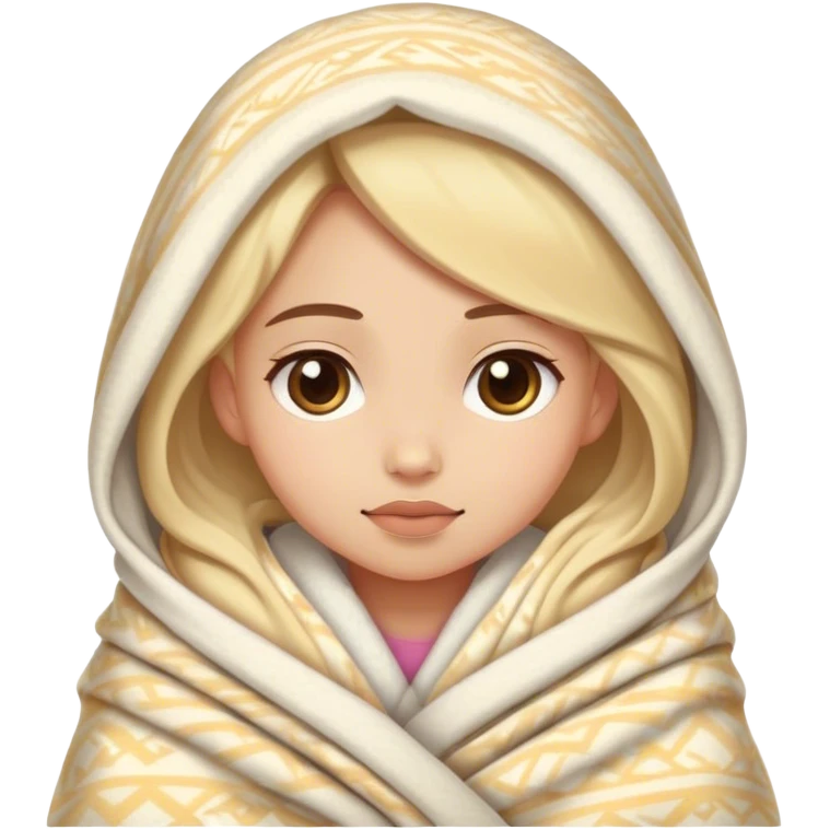Girl with a blanket  emoji