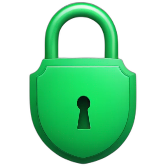 Lock green emoji