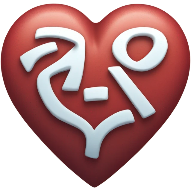 heart with an A inside emoji