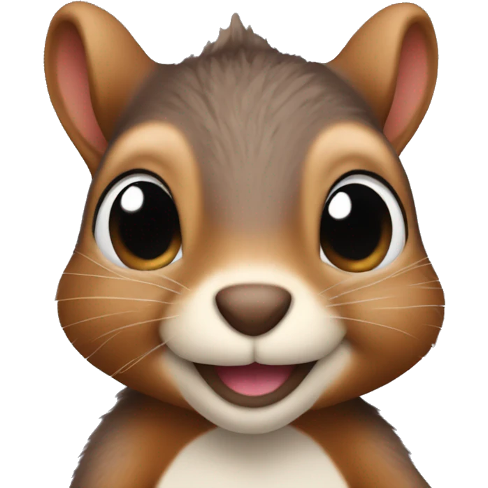 squirrel with heart eyes emoji