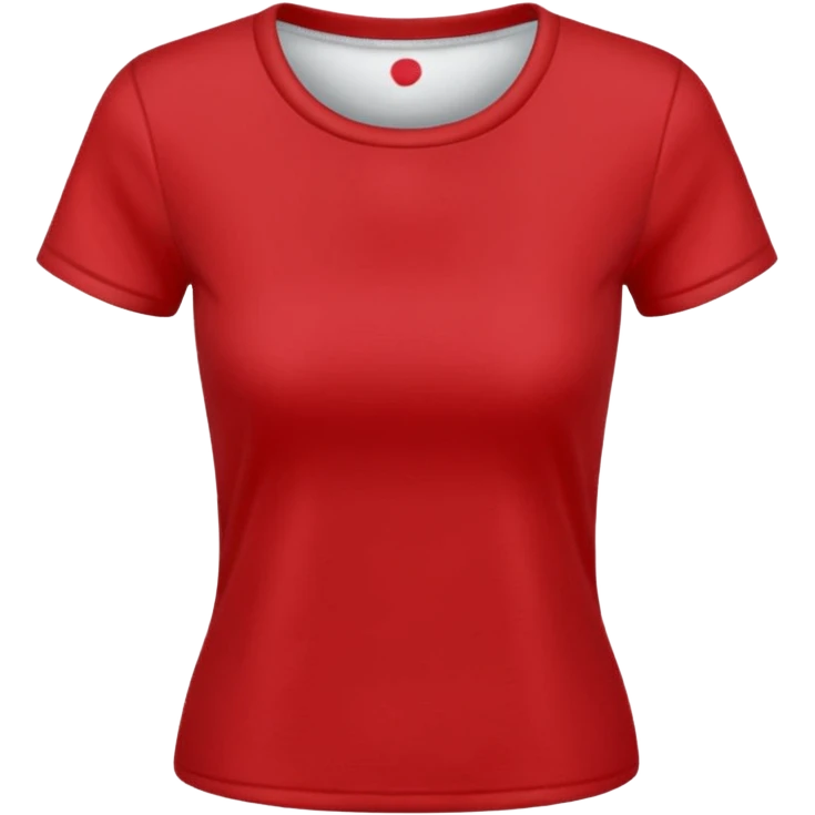 red crop t-shirt emoji