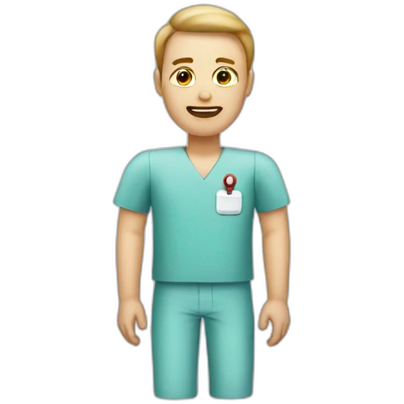 Man medical joint emoji